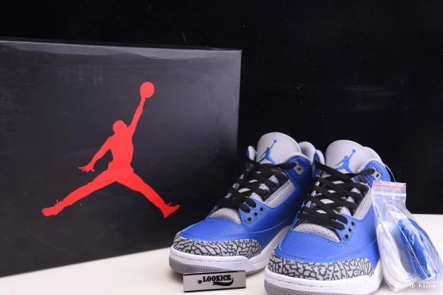 Reps TBK Royal' Jordan CT8532 400 - Retro 3 Air 'Varsity 0801